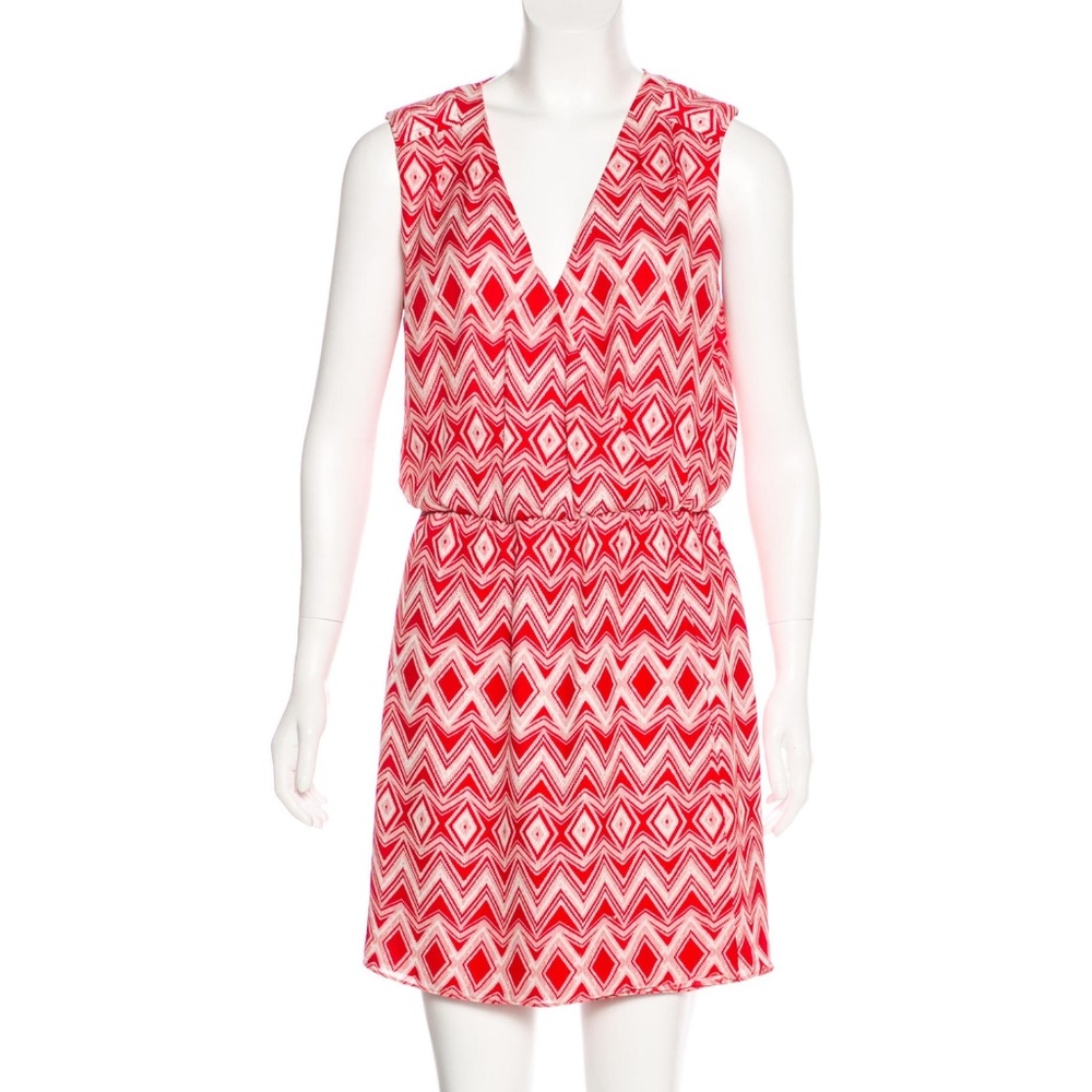Parker Printed Silk Dress Medium